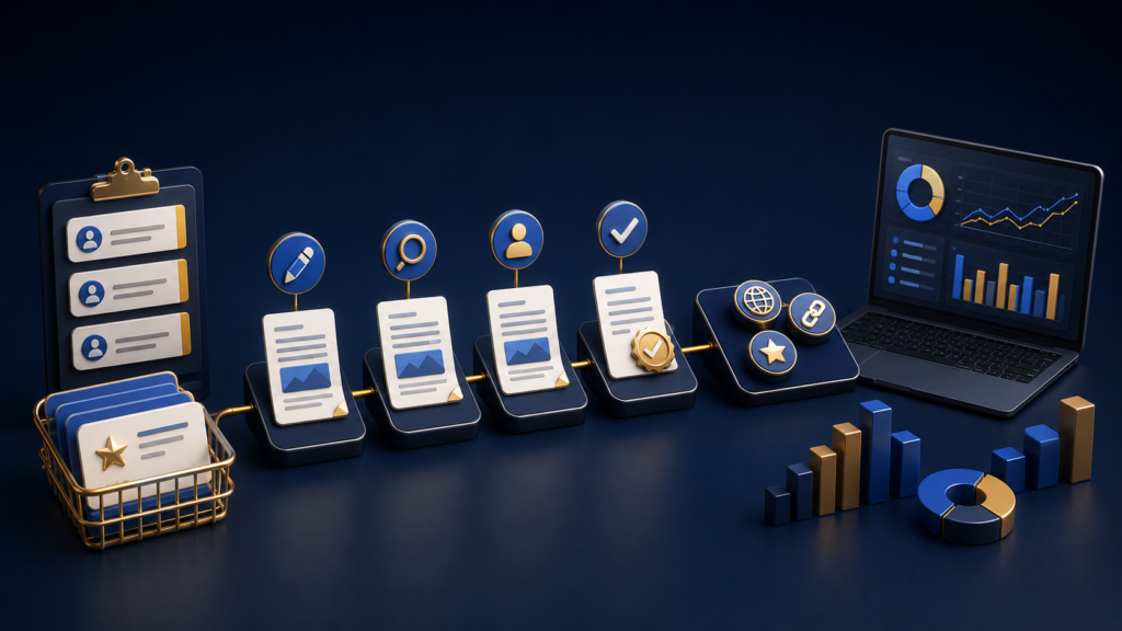 White-label guest posting campaign workflow and reporting